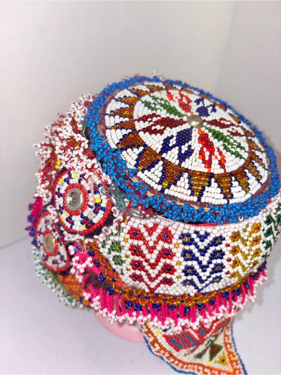 Vintage Hmong Beaded Hat main image 11